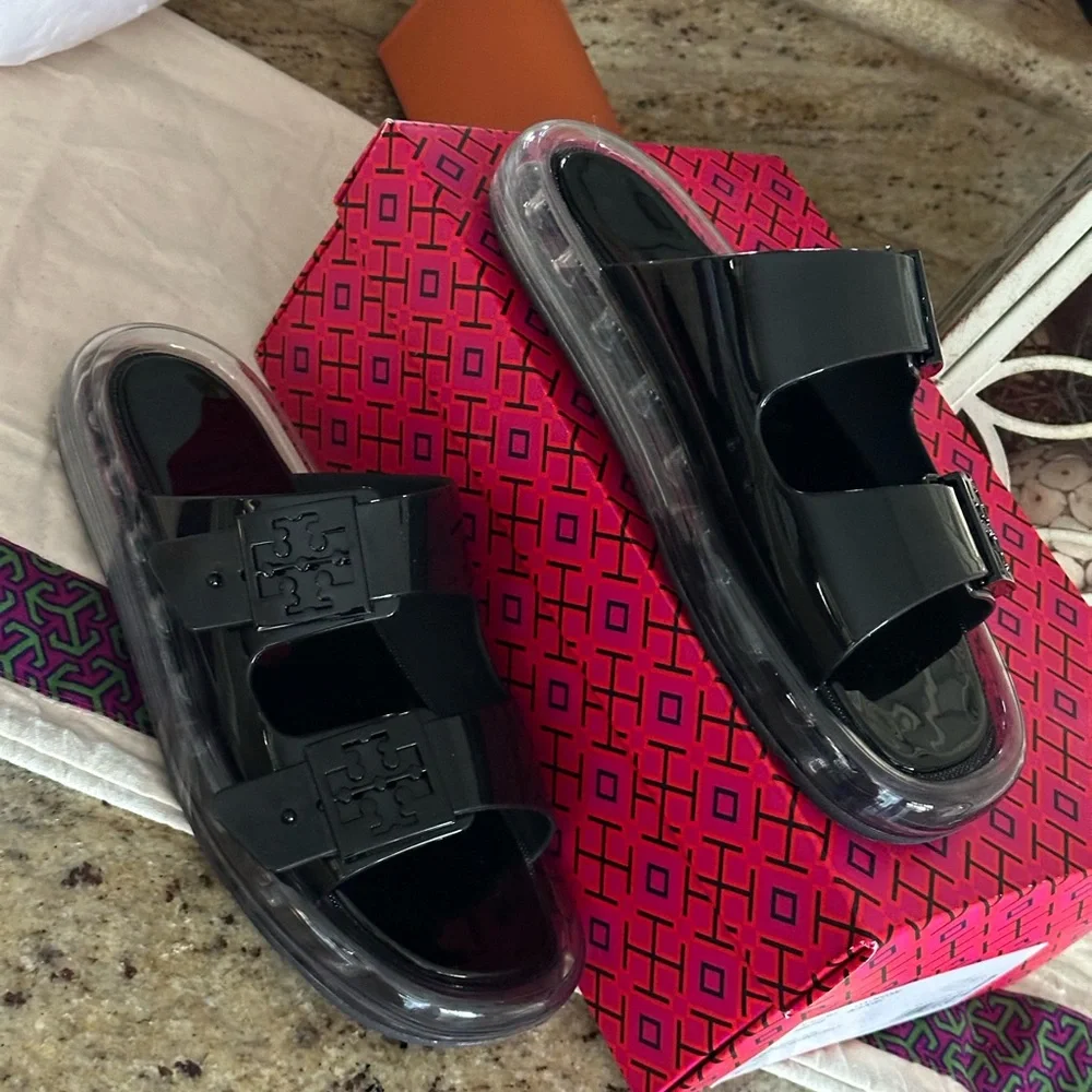 New Tory burch BUCKLE BUBBLE JELLY sandal π€ - Picture 8 of 9